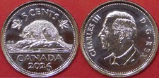Brilliant Uncirculated 2026 Canada 5 Cents From Mint's Roll