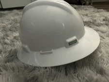 Msa Safety 495736 V-Gard Front Brim Hard Hat, Type 1, Class E, Ratchet MEDIUM WH