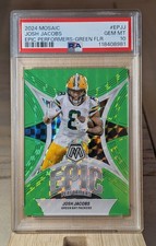 Josh Jacobs /10 PSA 10 POP 1 -2024 Mosaic - Epic Performers Green Fluorescent 