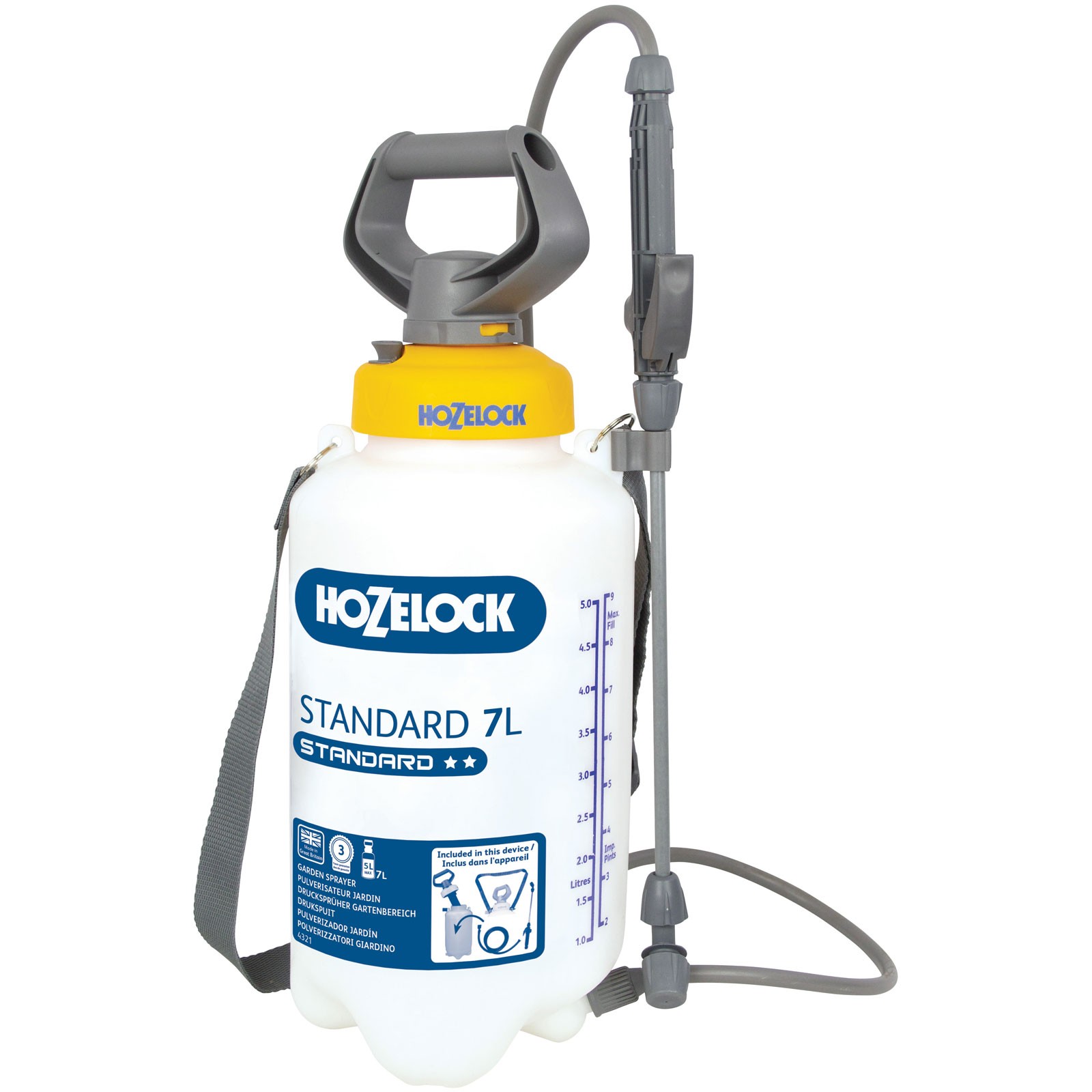 Hozelock 4231 Standard Pressure Sprayer 7 litre