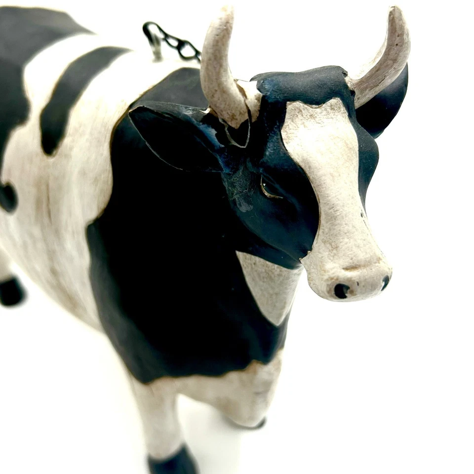 Placa decorativa suspensa de substituição de flecha para interiores K&K, vaca preta e branca - Imagem 3 de 4