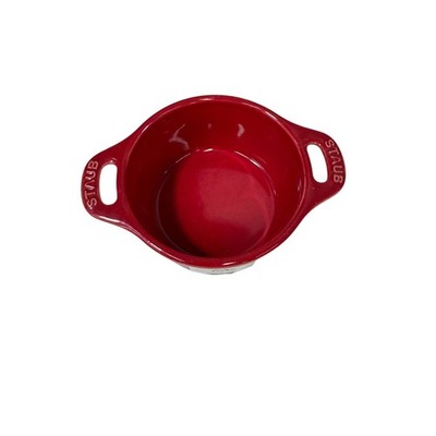 Staub 10cm Mini Cocotte Round Casserole Pot Cherry Red Made in