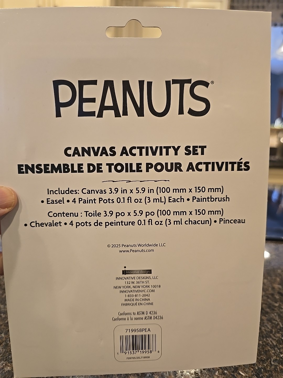 Snoopy Paint Canvas Activity Set Peanuts