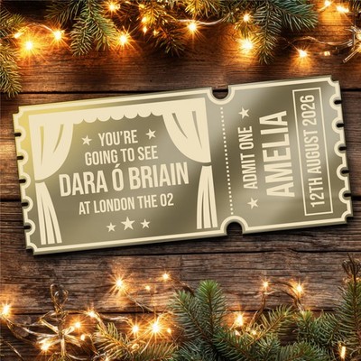 Bronze Spiegel Acryl Ticket Dara O Briain Comedy Theater Show personalisiert