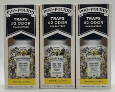 3PK Poo Pourri Before You Go Toilet Spray  ORIGINAL CITRUS  .34 FL OZ EA  NEW