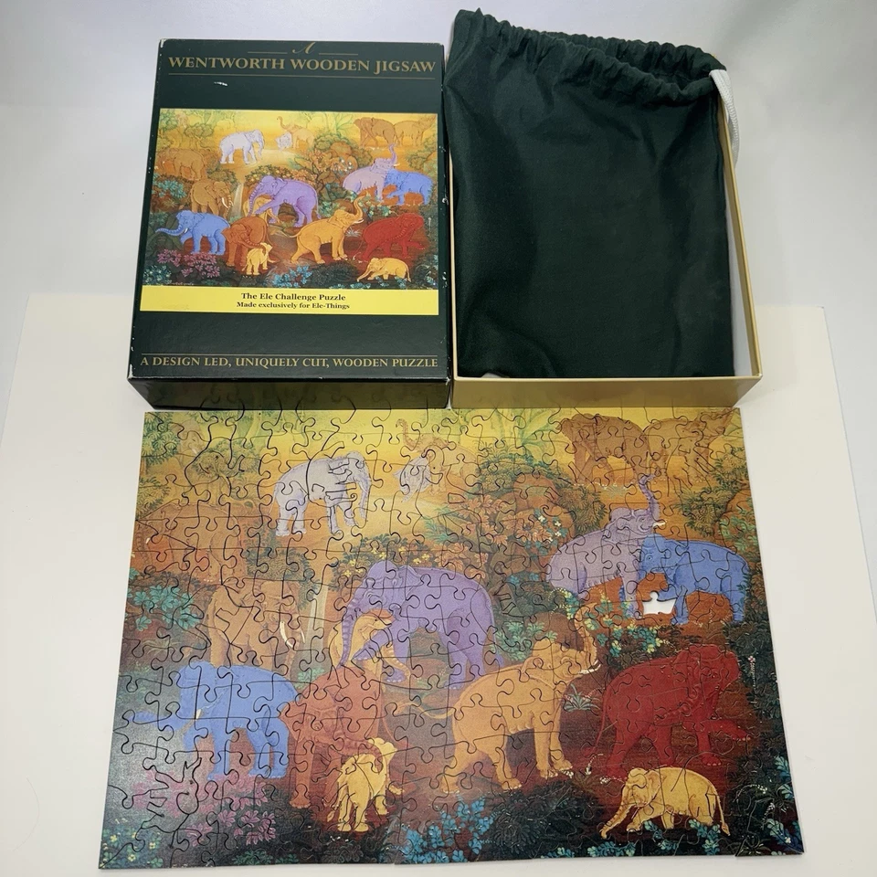 RARO! Rompecabezas de madera Wentworth ELE Challenge 250 piezas Ele-Things falta 1 pieza Foto 4 de 4