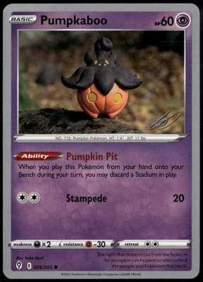 Pumpkaboo 076/023 2023 World Championship LP+ Pokemon Gabriel Fernandez Deck