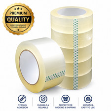 12 Rolls of Shipping Packaging Box Sealing Tape 2 mil 2" x 110 Yard 330FT