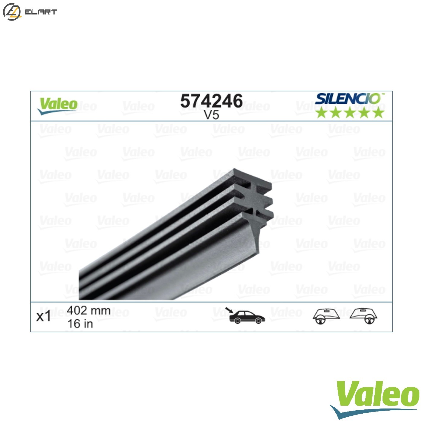 WIPER BLADE RUBBER 574246 FOR ALFA ROMEO PEUGEOT FIAT MULTIPLA CROMA 2.0L 4cyl