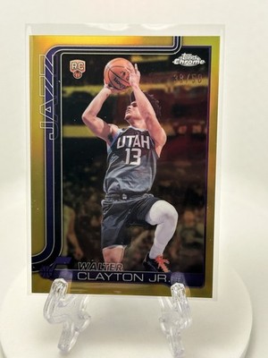 2026 Topps Chrome Update Walter Clayton Jr. RC #168 True Gold /50