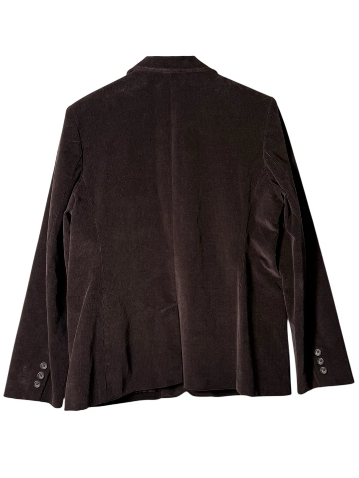 Rafaella Brand Women Size 14 Brown Blazer Jacket Long Sleeve Lined Front Pockets - Image 2 of 4