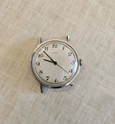 Vintage Timex Mercury Men's Mechanical Watch Silver Tone White 34mm