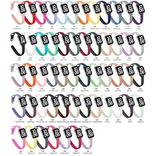 Women Slim Silicone Band for Apple Watch Series 11 10 9 8 7 6 5 4 SE 3 2 40-46mm