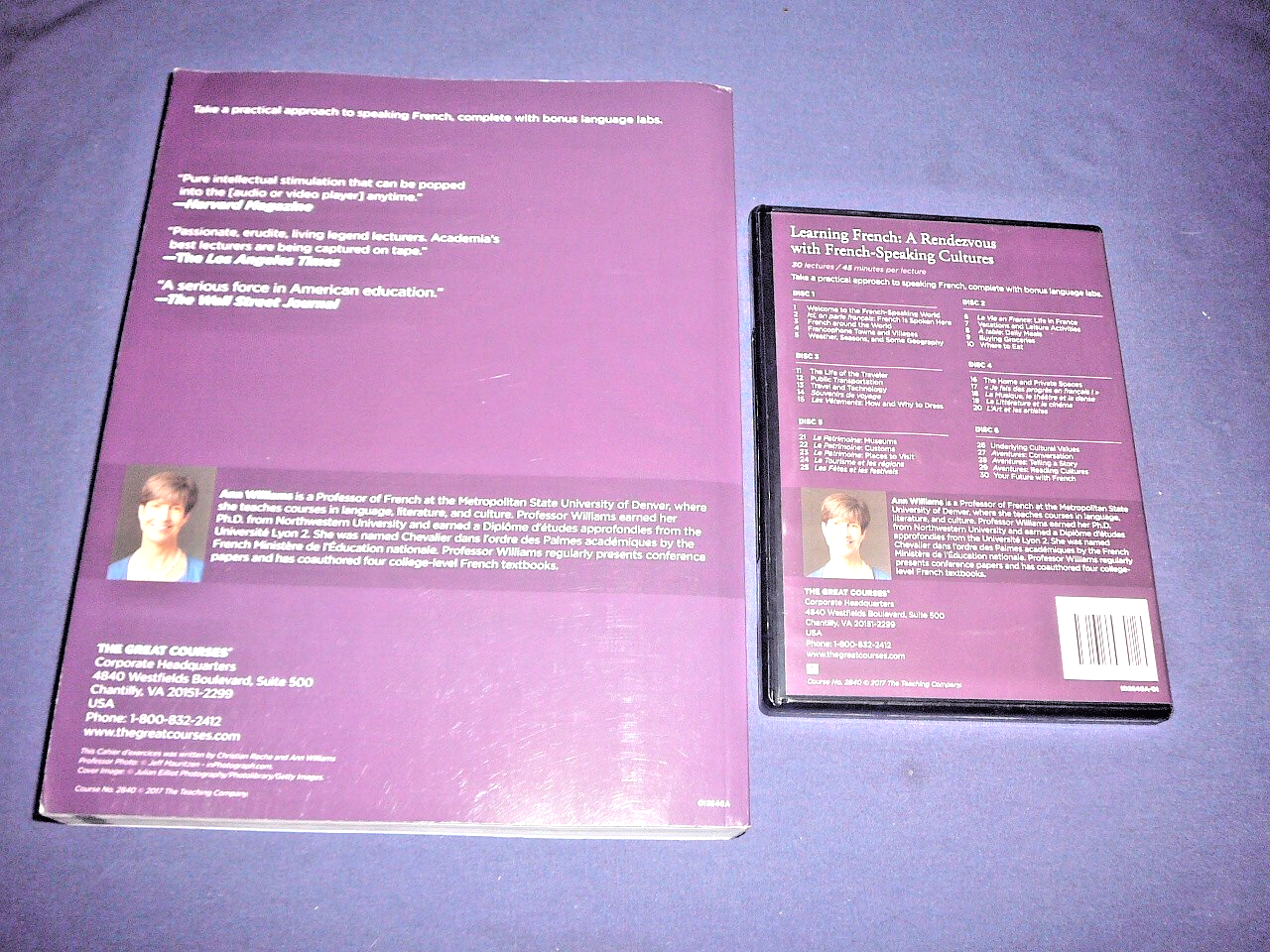 Learning French Dvd Teaching Co Great Courses DVDs LEARNING FRENCH includes Workbook NEW | eBay