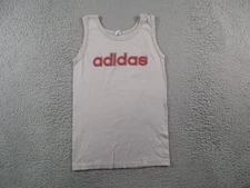 Adidas Shirt Mens Small Gray Vintage Tank Top Running Jogging 80s Spell Out