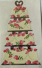 WEDDING CAKE Silver Foil Reflections Stickers(1pc) Mrs.Grossman's•Reception•Love