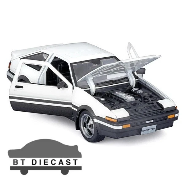 MAISTO TOYOTA SPRINTER TRUENO AE86 1/24 DIECAST MODEL CAR WHITE 32916 WH - Image 3 of 4