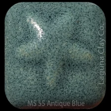 Laguna Moroccan Sand MSD-55 Antique Blue Cone 5 Dry Pottery Glaze 1 Lb.