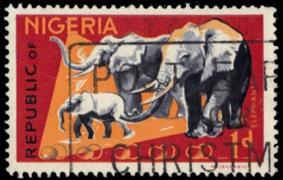 NIGERIA 185 (SG173) - African Wildlife "African Elephant" (pf18010) | eBay