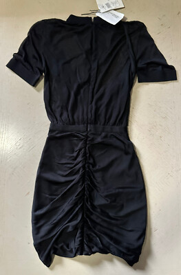 Balmain★素敵!Black Mesh Wrap Mini Sheath Dress New $2565 Balmain Mesh Wrap Mini Sheath Dress Black Size 34