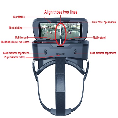 Cell Phone Virtual Reality (vr) headsets, VR EMPIRE VR Headset, Phone VR - Afbeelding 34 van 44
