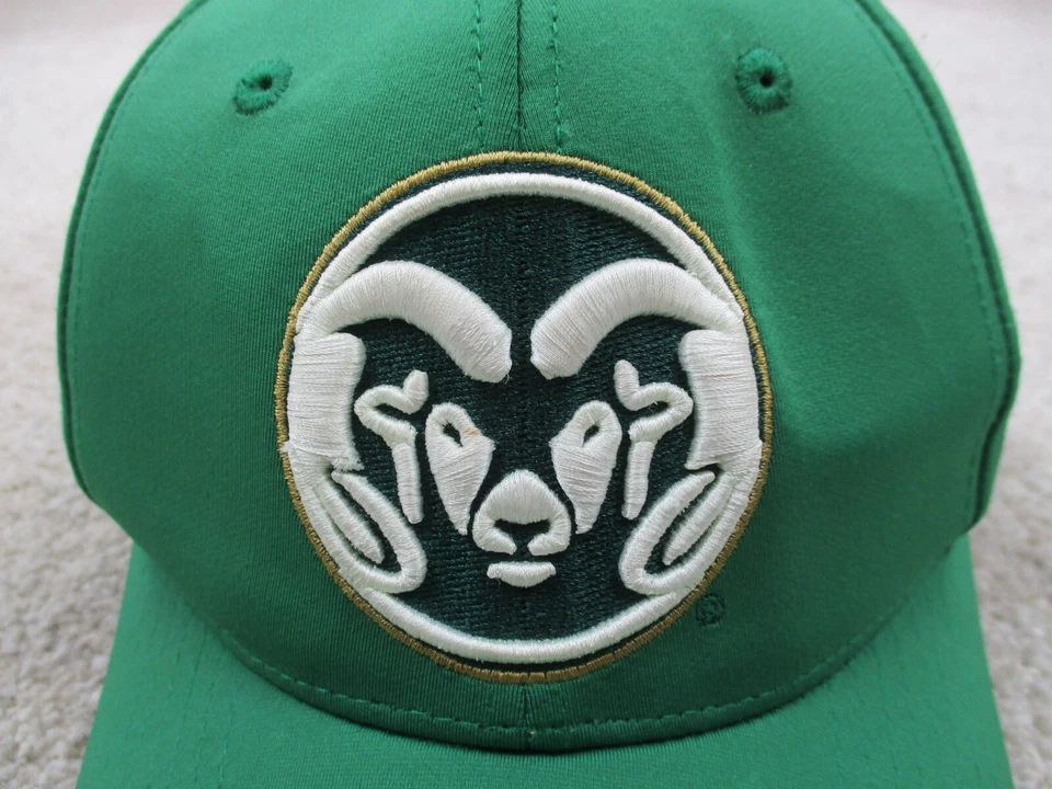 Colorado State Rams Hat Cap Fitted 7 1/8 Green White Logo Zephyr Football Mens - Image 3 of 4