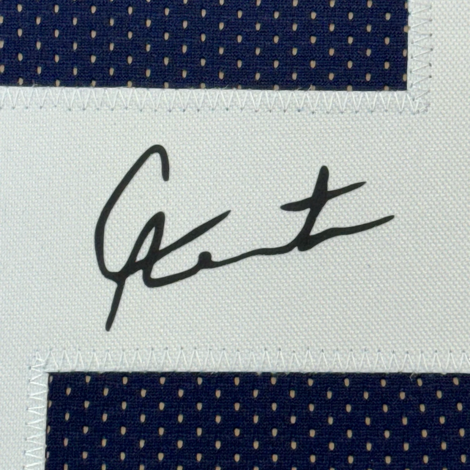 Camiseta deportiva enmarcada facsímil autografiada con cámara Newton 35x39 azul rojizo reimpresión Foto 2 de 2