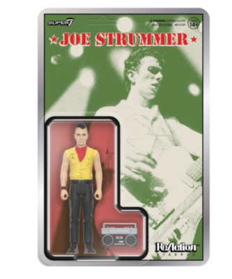 JOE STRUMMER / THE CLASH ACTION FIGURE 80's Mohawk Boombox Super 7