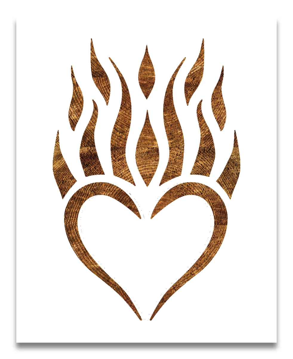 How To Draw A Flaming Heart