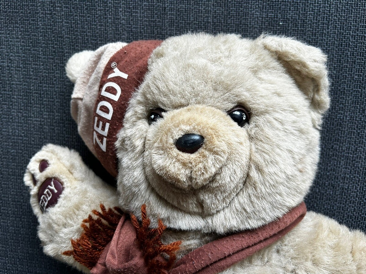 Zeddy ~ Zellers Mascot 12” Vintage Plush Teddy Bear w/ Scarf | eBay