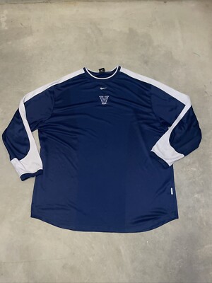 Nike Villanova Wildcats Shirt Mens 3XL Blue Dri-Fit Long Sleeve