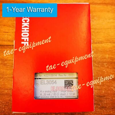 NEW IN BOX BECKHOFF EL3054 PLC MODULE EL3054 EXPEDITED SHIPPING