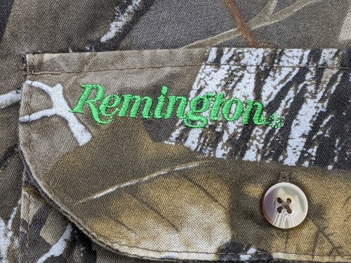 Remington Shirt Realtree Mens 2XL XXL Brown Hunting Woodland Cotton LS - Picture 3 of 15