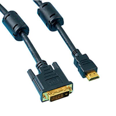 6 Fuß Premium DVI-D Dual Link zu HDMI Kabel mit Ferritkernen, 28AWG 1080p 3D HDTV