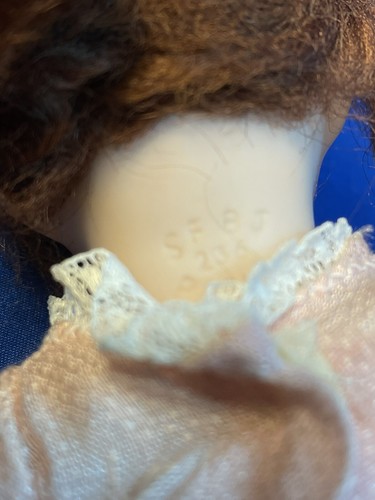 SFBJ 236 Antique Reproduction of French Doll 8" Porcelain Dressed All Bisque - Picture 5 of 7
