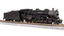 Broadway Limited 7866 N Scale Unlettered USRA Light Mikado Steam Locomotive