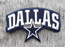 DALLAS COWBOYS EMBROIDERED IRON ON PATCH 2.25” X 3.5” FREE SHIPPING DAK PRESCOTT