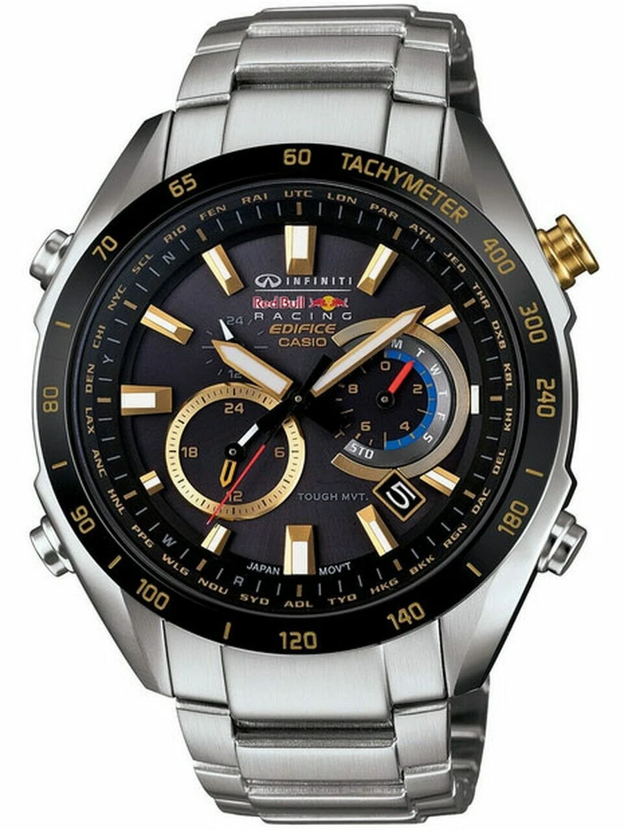 Casio EDIFICE Red Bull Racing Infiniti Solar-powered Stainless EQW-T620RB-1A