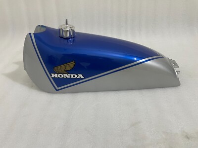 Honda TL 125 S BJ 1978 Model Steel Blue Silver Painted Fuel Tank