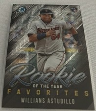 2019 Bowman Chrome Baseball Willians Astudillo Minnesota Twins Mojo Refractor