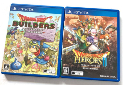 Lot 2 PS VITA Dragon Quest Builders Heroes 2 set Japan Tested