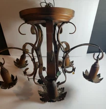 Arts & Crafts Mission Fixture Large w/Original Paint For Restoration Antique GR2