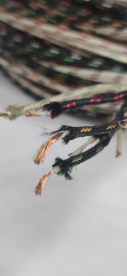 #18AWG WE Stranded Copper cloth wire for Audio Cable 6Mx2 (C308) | eBay