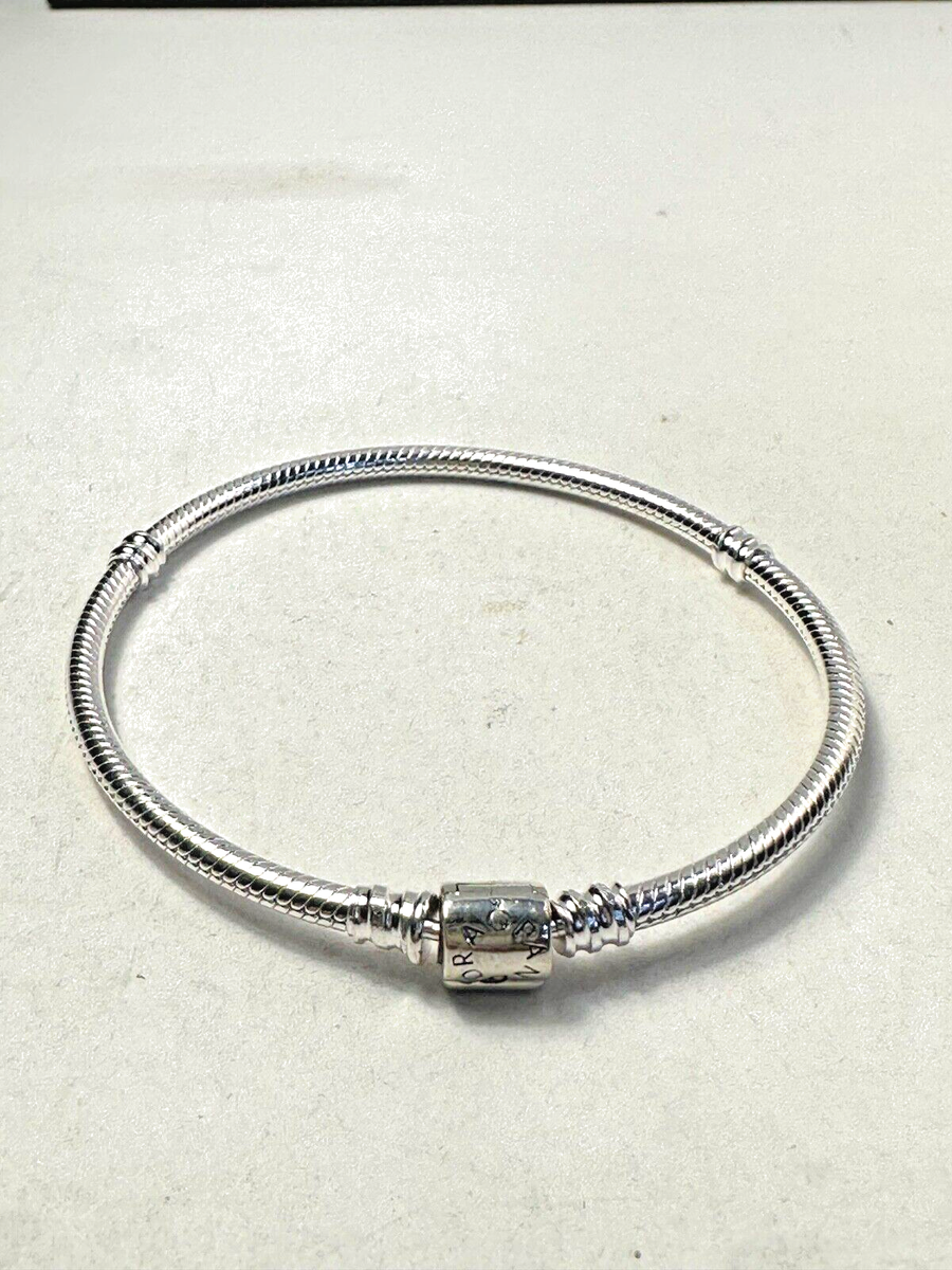 Authentic Pandora Bracelet Icons Barrel Clasp #598816C00 | eBay