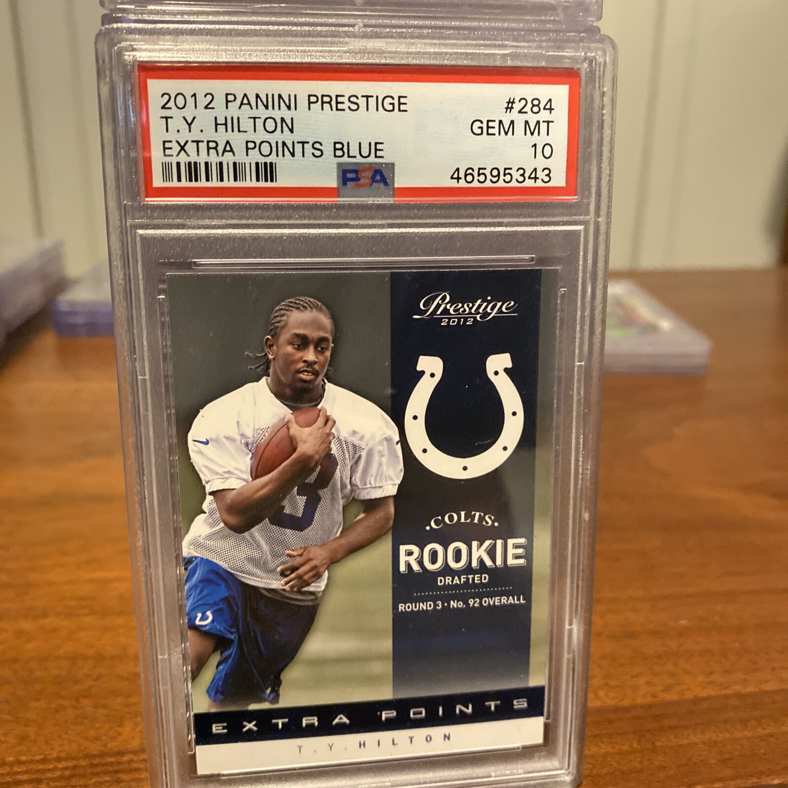 TY Hilton Panini Prestige #284 Extra Points Blue