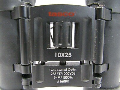 Tasco Binoculars 10x25 Fully Coated Optics 168RB With Case | eBay