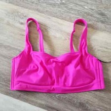 NWT Shade Shore Pink Bikini Top Size Small