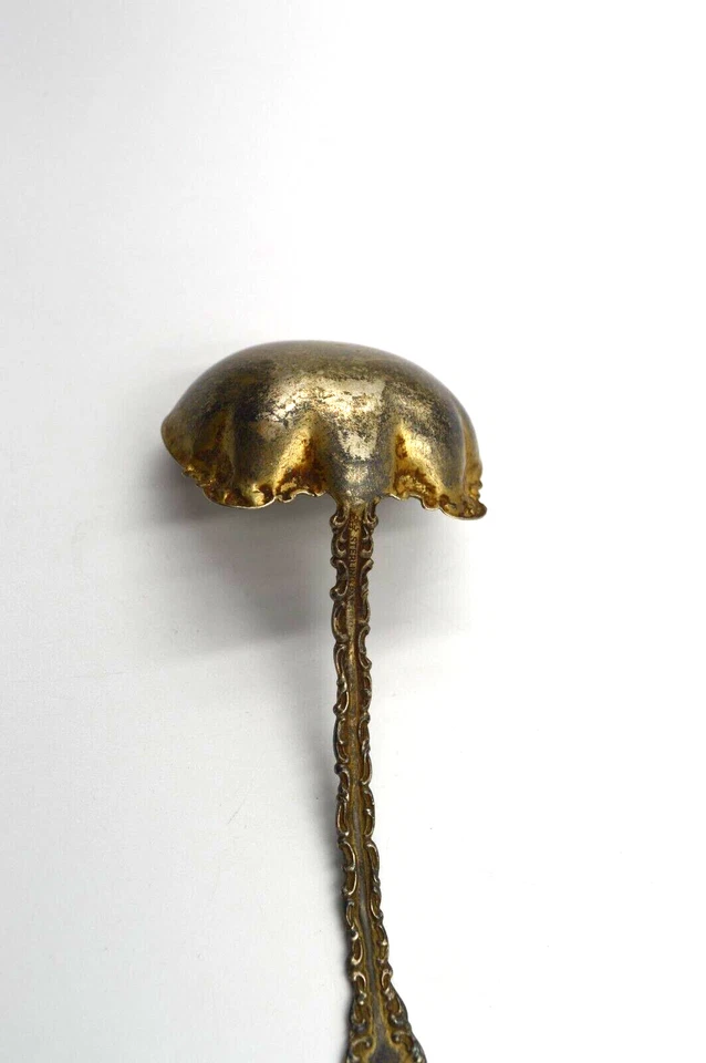 Cucharón de salsa Whiting Louis XV 1891 Sterling Griffin Mark W Hallmark - 0,77 OZT Foto 4 de 4