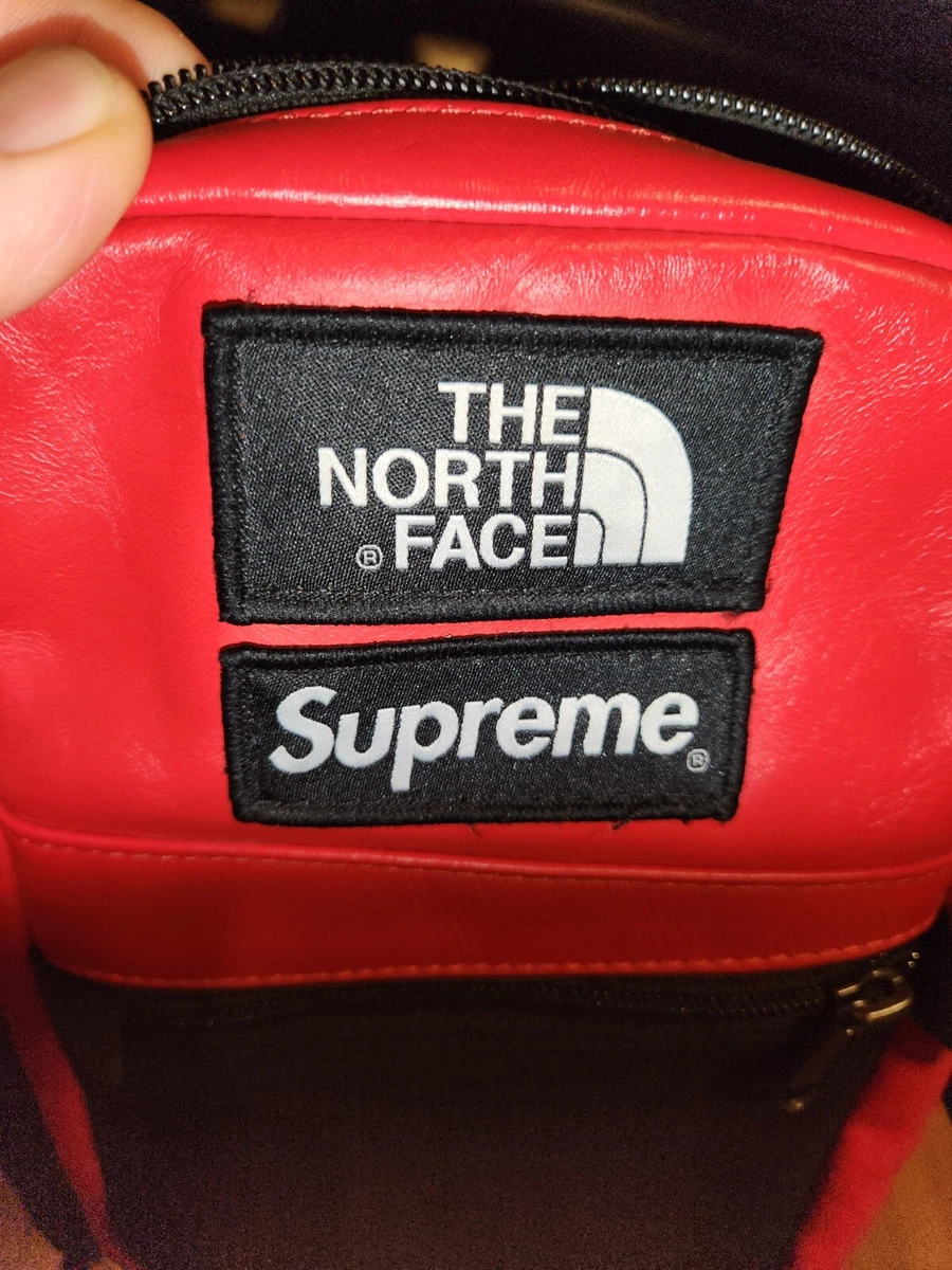 Supreme the North Face leather shoulder bag | eBay