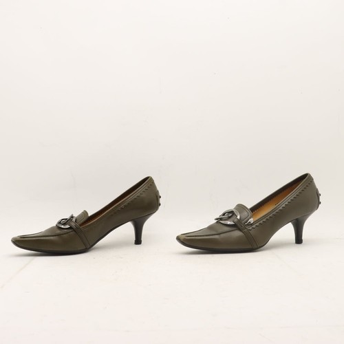 Decolleté TOD'S Usadas Número EU 37.5 (Cod.CS1362) De Piel Verde - Imagen 2 de 7